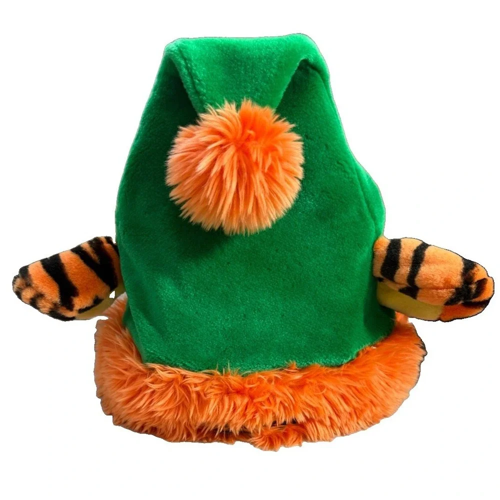Vintage Disney World TIGGER Plush Ear Christmas Santa Hat ADULT Winnie the Pooh